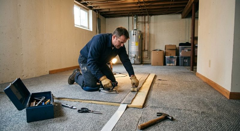 Basement Carpet Repair in Alpharetta, GA