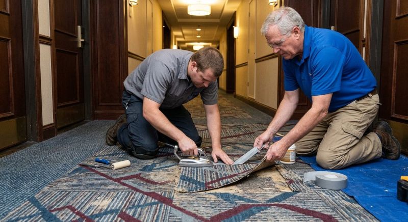 Doorway Carpet Repair in Overland Park, KS