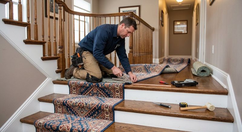 Stair Carpet Replacement in Toms River, NJ